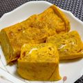 ☆あいちゃん's cooksnap of when they made 混ぜて焼くだけ！なめたけ入り玉子焼き.