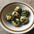 今ヤン's cooksnap of when they made SpinachBallsほうれん草だんご.
