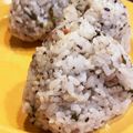 hakobetet's cooksnap of when they made 大葉とみょうがの梅おにぎり.