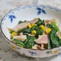 mmameco's cooksnap of when they made ベーコンとほうれん草とコーンのバター炒め.