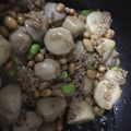 なしめぐ's cooksnap of when they made 里芋のひき肉、枝豆の甘辛煮♪.