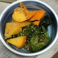 冷蔵庫レスキュー隊's cooksnap of when they made 柿とほうれん草の胡麻和え.