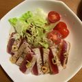 なの＠ママ's cooksnap of when they made まぐろのレアステーキ丼.