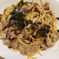 nosuya's cooksnap of when they made きのことベーコンの♡和風バター醤油パスタ.
