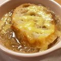 vegearrow's cooksnap of when they made やさしい「オニオングラタンスープ」.