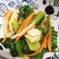 もにゃっこ's cooksnap of when they made 小松菜、人参、あげの煮浸し.