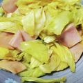 yamama10's cooksnap of when they made キャベツとハムのカレー炒め.