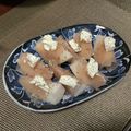 四児のハハ's cooksnap of when they made 切って盛るだけ★洋なしの生ハム巻き♪.