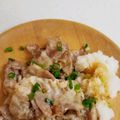 banzensama's cooksnap of when they made 豚バラのさっと炒め☆大根おろし和え.