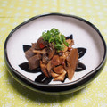 バカリャウ's cooksnap of when they made ＊簡単！鶏肉と蒟蒻のピリ辛黒酢煮＊.