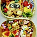 ☆ミルミル's cooksnap of when they made たぬきキャラ弁☆幼稚園用☆2歳8ヶ月.