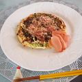 バカリャウ's cooksnap of when they made 粉なし♪ オートミールお好み焼き☺.