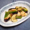 バカリャウ's cooksnap of when they made 鶏胸肉となすのスイートチリソース炒め.