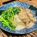 料理男子部🍻's cooksnap of when they made 鶏肉と大根・ほうれん草の炒め煮.