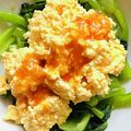クックHB0OYQ☆'s cooksnap of when they made 小松菜と卵のスイートチリソース和え.
