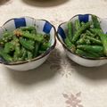 明日の風☆'s cooksnap of when they made 娘に伝えたい＊簡単♪いんげんの胡麻和え＊.
