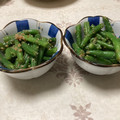 明日の風☆'s cooksnap of when they made 娘に伝えたい＊簡単♪いんげんの胡麻和え＊.