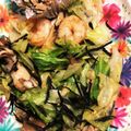 さっちゃーーーん's cooksnap of when they made ★エビ＆キャベツ＆きのこの炒め物★.