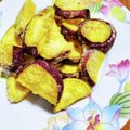 motomi♪'s cooksnap of when they made レンチンさつま芋の天ぷら.