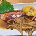 ｊ爺ｊ's cooksnap of when they made 骨を強く！鮭の柚庵焼きときのこソテー.