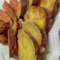 フリージア♬'s cooksnap of when they made レンチンさつま芋の天ぷら.