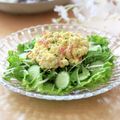 runa10's cooksnap of when they made 簡単タルタルドレッシングで水菜サラダ.