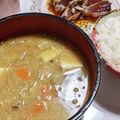 ☆megrim☆'s cooksnap of when they made ごま油で簡単！おいしい！じゃがいもの豚汁.