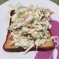 FaithAloha's cooksnap of when they made コストコチキンでキャベツサラダ.