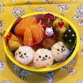 hime's cooksnap of when they made お月見うさぎちゃん団子おにぎり＊キャラ弁.
