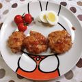 ﾁｲﾁｬﾝﾏﾏ's cooksnap of when they made もやしくんバーグ.