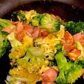 くぅちょこらんたん's cooksnap of when they made ふんわり卵！ブロッコリーとウインナー炒め.