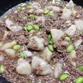 ゆいちん5's cooksnap of when they made 里芋のひき肉、枝豆の甘辛煮♪.