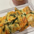 min_to's cooksnap of when they made ヘルシー豆腐のふわっとチヂミ.