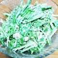 青森在住's cooksnap of when they made 超簡単！サバ缶と水菜のサラダ.