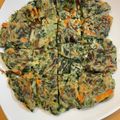 ぬもち's cooksnap of when they made ナムルの残りをチヂミに！.