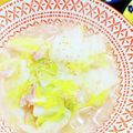 ♡♡おっきぃーの♡♡'s cooksnap of when they made 白菜とベーコンのくずきりスープ.