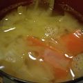 ヨシヨッシー's cooksnap of when they made ＊ごま油香るキャベツと人参のみそ汁＊.