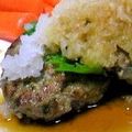 Meruu's cooksnap of when they made ひき肉１：豆腐１のハンバーグ☆.