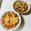 みぽぽ37's cooksnap of when they made うちのカニカマ天津飯.