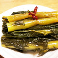 マンゴーがだいすき♪'s cooksnap of when they made 麺つゆで大根の葉の野沢菜漬け風.
