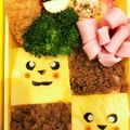dbkyoko's cooksnap of when they made キャラ弁　ポケモンピカチュウ　そぼろ弁当.