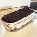 ニャンママ☆'s cooksnap of when they made 材料3つ！甘さ控えめオレオチーズケーキ.