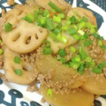 古賀竜一's cooksnap of when they made 大根と蓮根の炒め煮　ひき肉あんかけ.