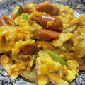 toshio39's cooksnap of when they made 長ネギとウインナーの卵炒め.