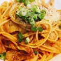 hotchick's cooksnap of when they made 豚バラとキムチのパスタ.
