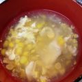 ちゃこ1978's cooksnap of when they made コーンと卵の中華スープ❀.