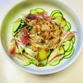 azbjbn's cooksnap of when they made 塩と醤油だけ☆みょうがきゅうりの鰹節和え.