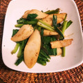 ふか谷's cooksnap of when they made 小松菜、魚肉ソーセージのソース炒め.