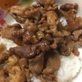 ココアLoveママ's cooksnap of when they made 安～いお肉で♡北海道の豚丼　(^..^).