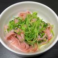 チャン太郎Jr's cooksnap of when they made 豆苗とハムのゴマ和え★.